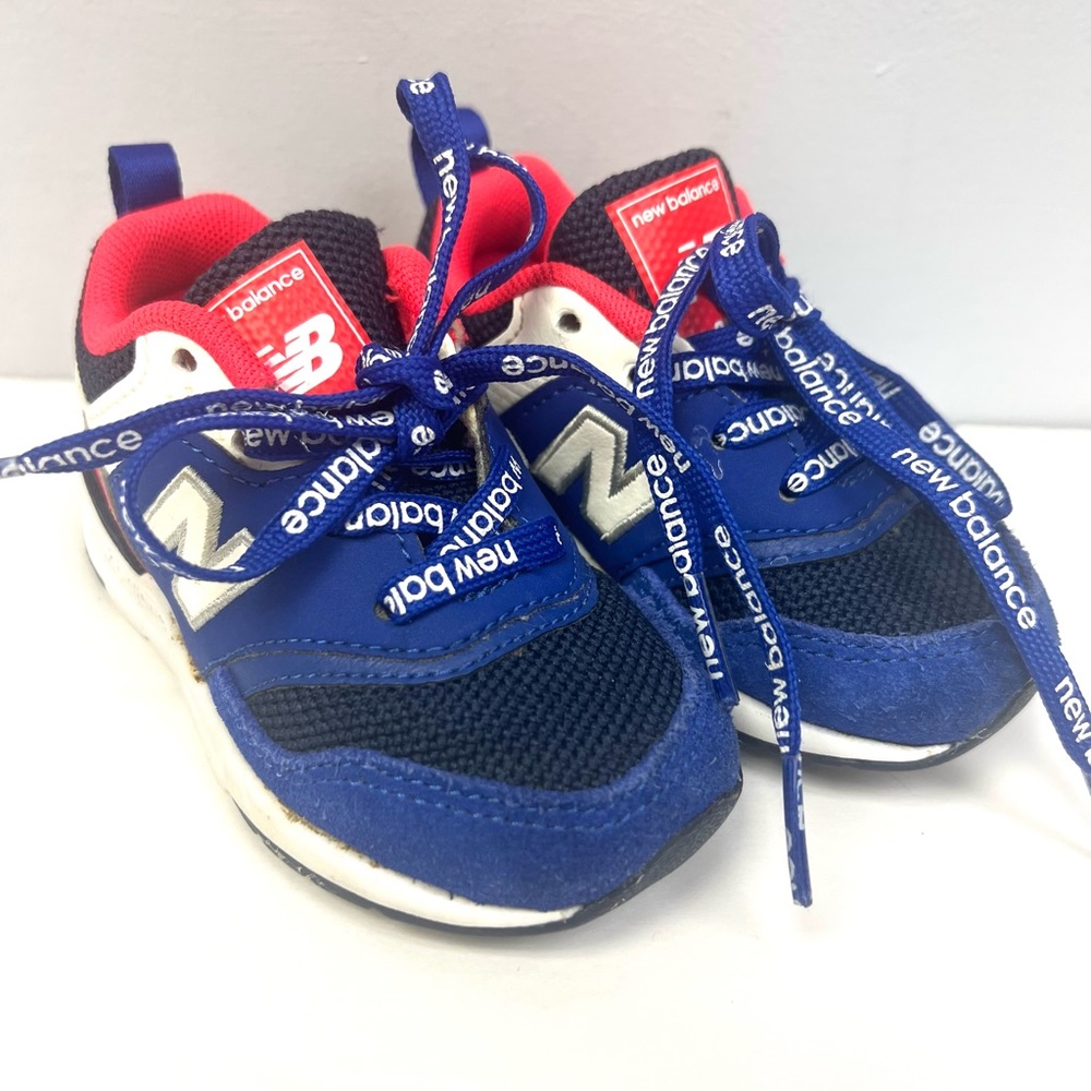 New Balance- Toddler, Blue w/ Logo‎ laces, Size:5, Pre-Owned